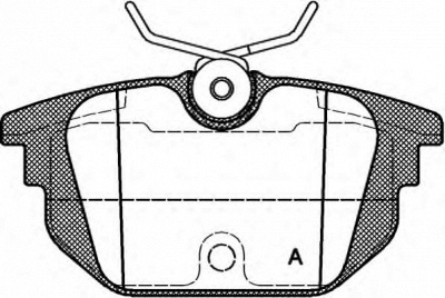 OPEN PARTS bpa069200 -  Комплект тормозных колодок, дисковый тормоз